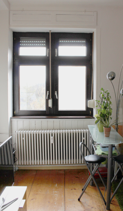 Dielen und Fenster